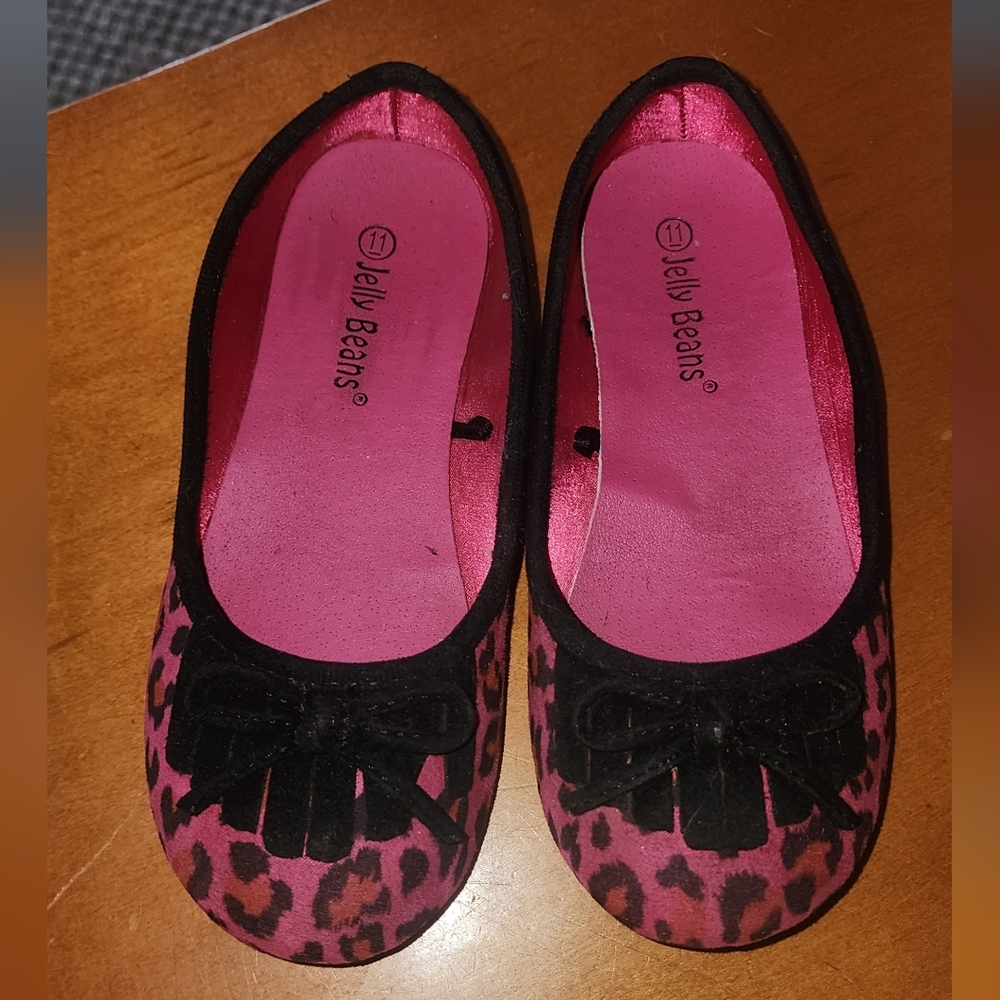 Pink Leopard Slip on Shoes